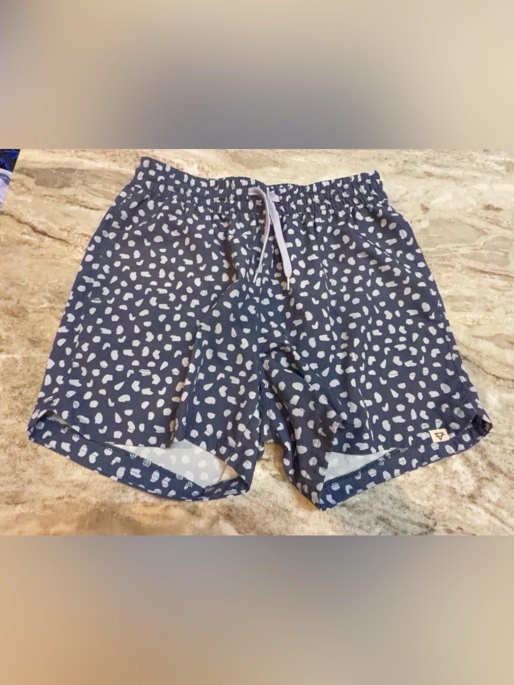 LIB Life Integrity Earth Navy Printed Shorts Womens Small Beach Lounge